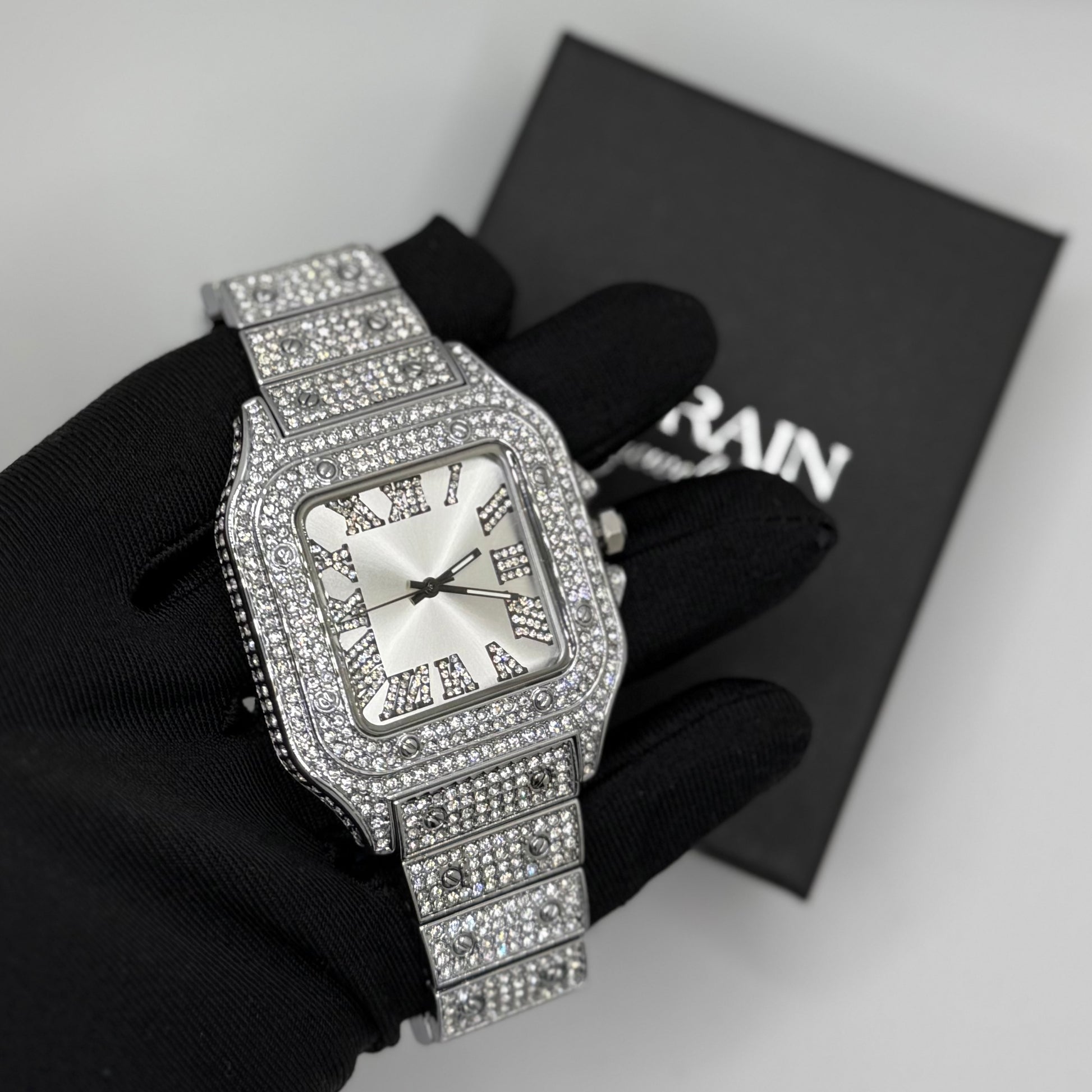 ICED OUT "PIAZZA" UHR - ICERAIN JEWELRY