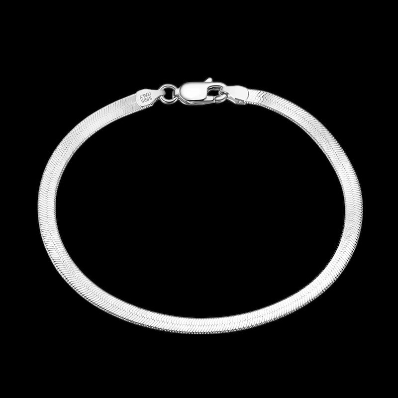 925S SILVER "HERRINGBONE" ARMBAND - ICERAIN JEWELRY
