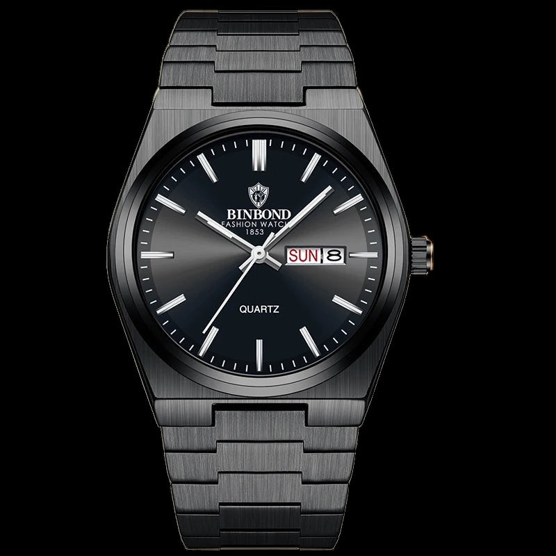 EDELSTAHL "CALENDRO" UHR - ICERAIN JEWELRY