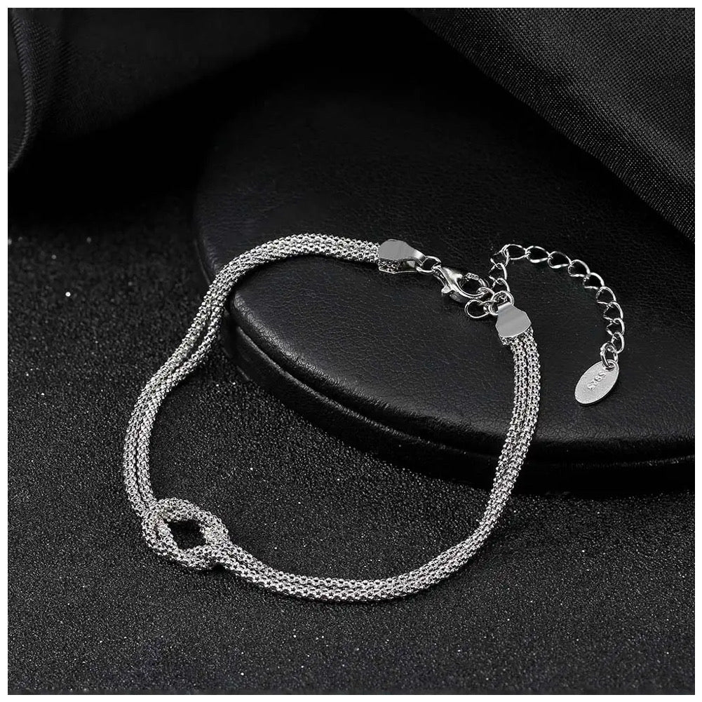 925S SILVER 1,5MM "KNOT" ARMBAND