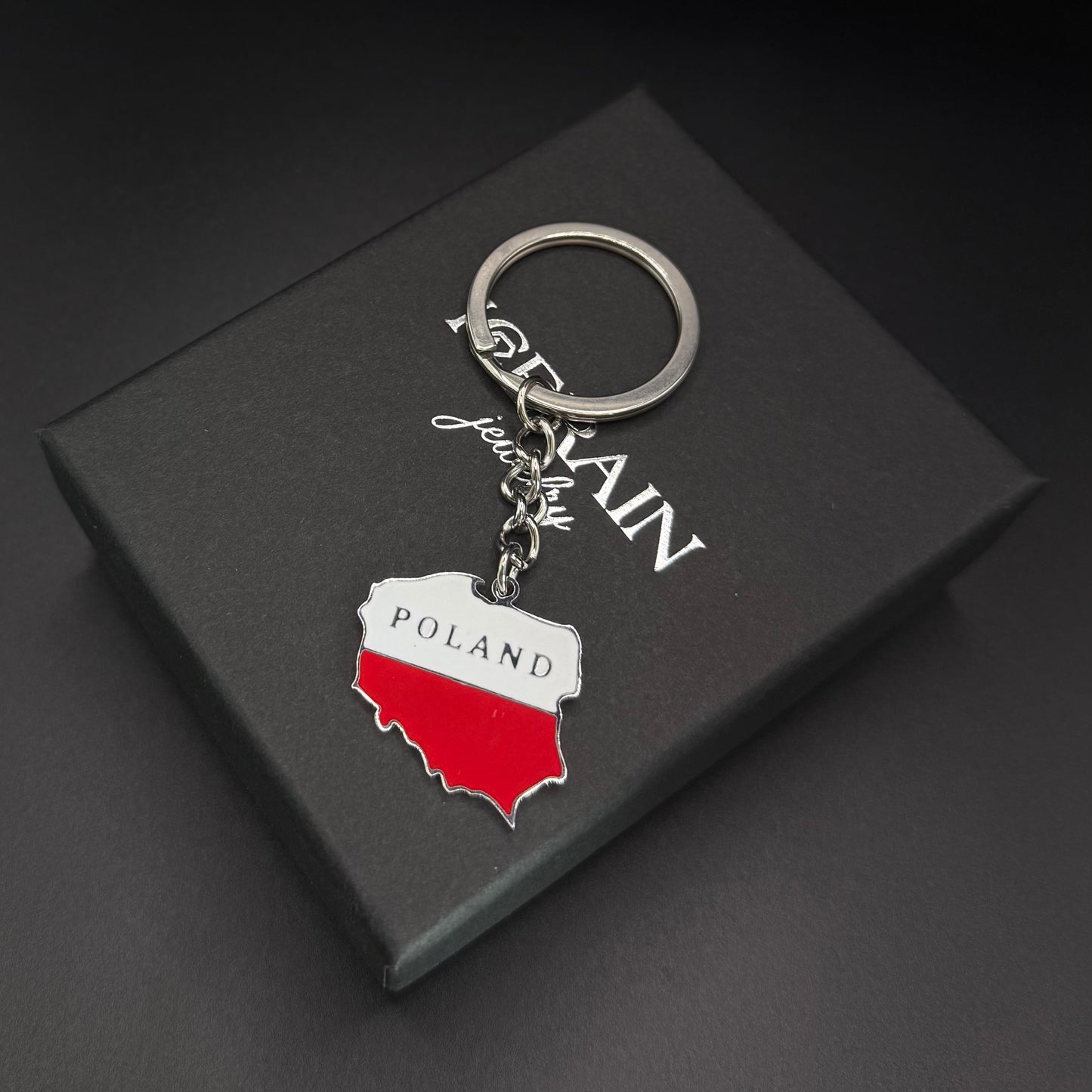 EDELSTAHL "POLAND V2" SCHLÜSSELANHÄNGER