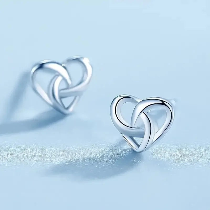 925S SILVER "HEART V4" OHRRINGE - ICERAIN JEWELRY