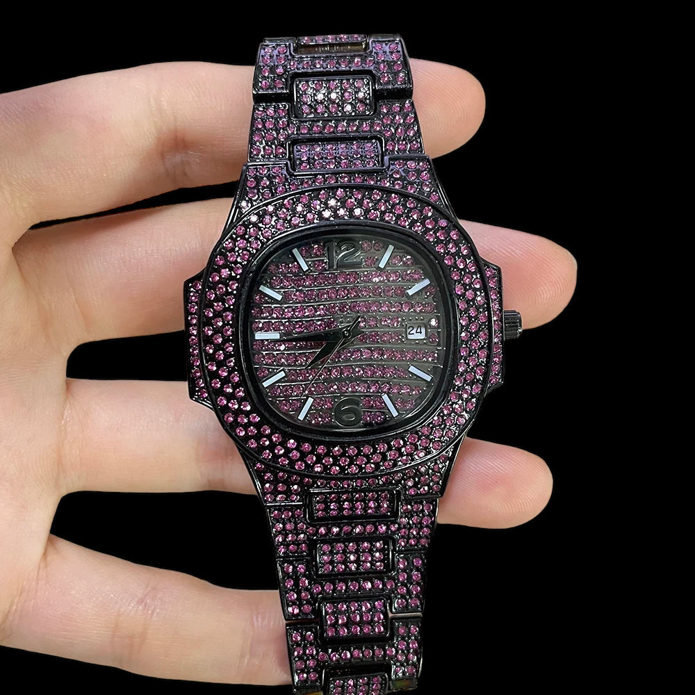 ICED OUT "SWAROXON" UHR - ICERAIN JEWELRY