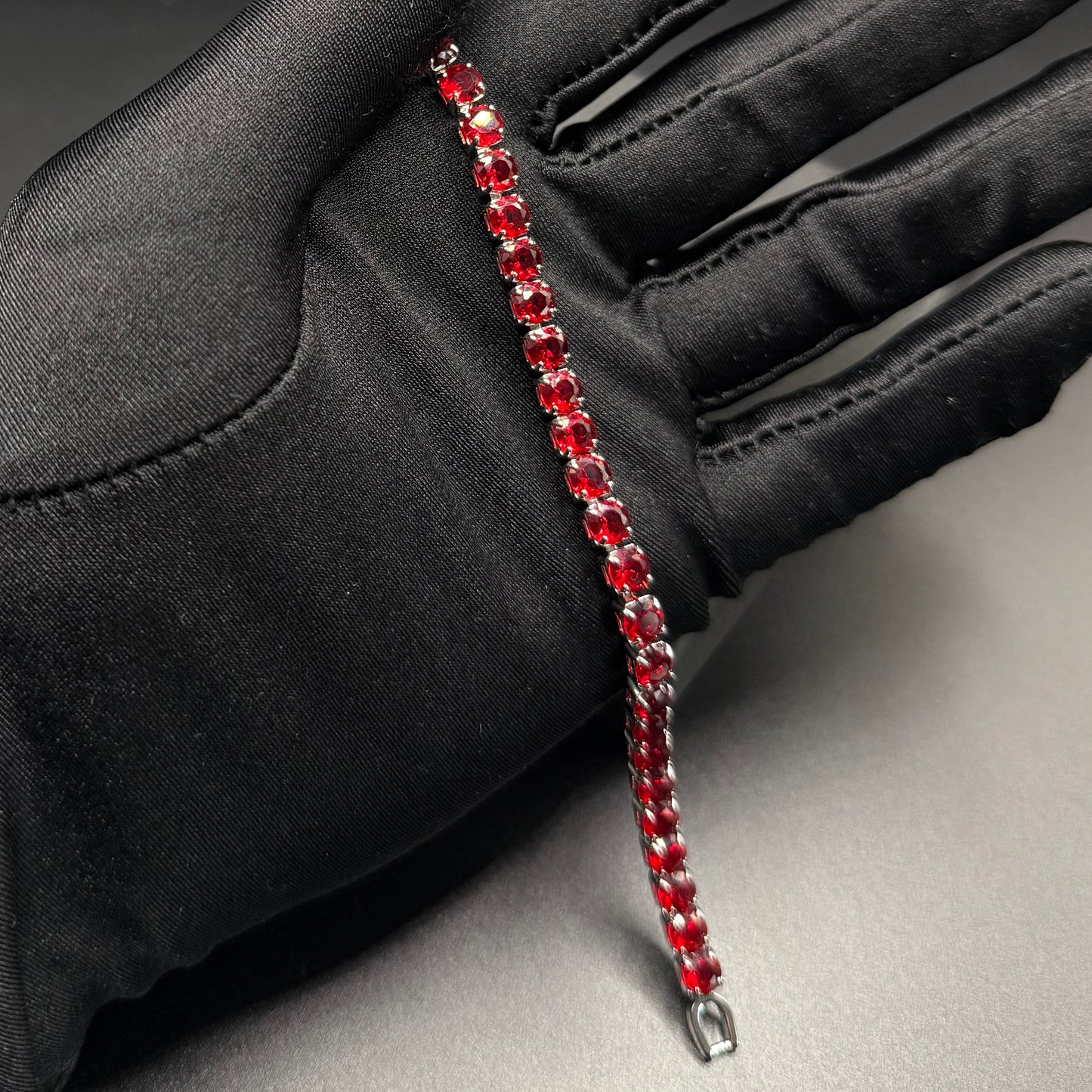 ICED OUT 5MM "RED TENNIS" ARMBAND - ICERAIN JEWELRY