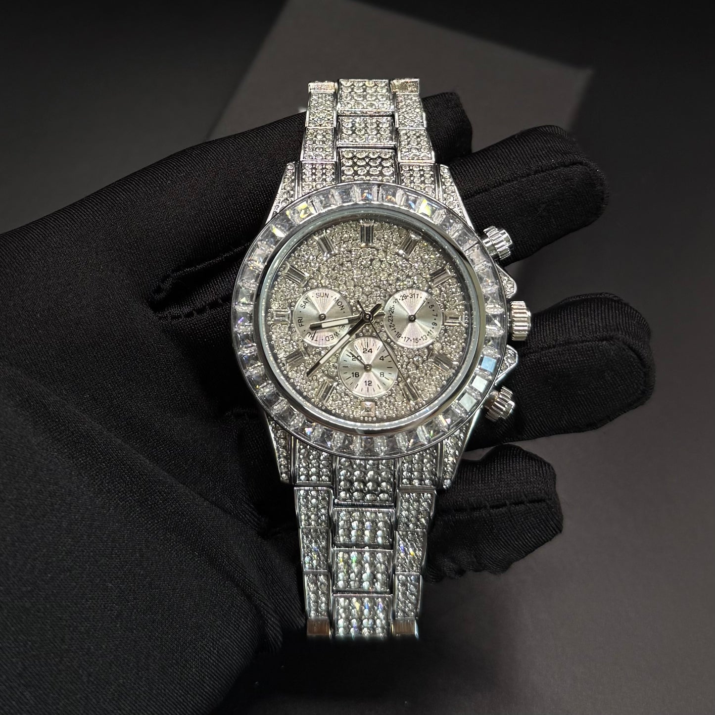 ICED OUT "SOLLINI V3" UHR - ICERAIN JEWELRY