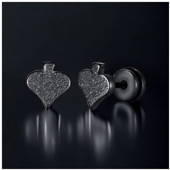 EDELSTAHL "BLACK PIK" OHRRINGE - ICERAIN JEWELRY