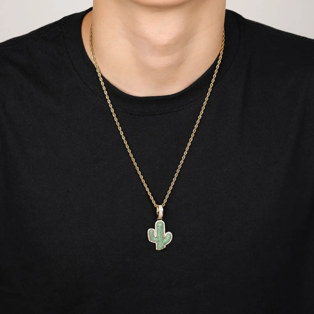 ICED OUT "CACTUS" KETTE - ICERAIN JEWELRY