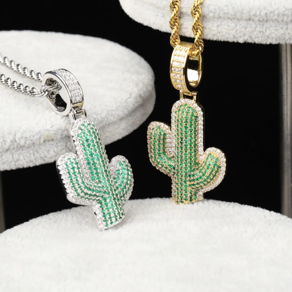 ICED OUT "CACTUS" KETTE - ICERAIN JEWELRY