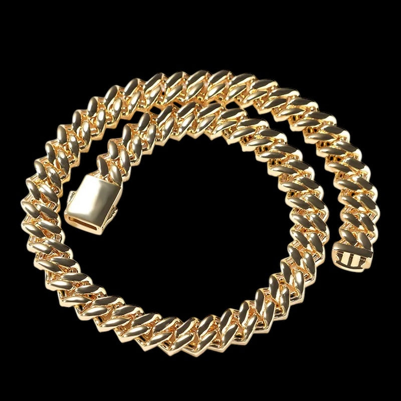 ICED OUT 12MM "GOLD PRONG CUBAN V2" ARMBAND - ICERAIN JEWELRY