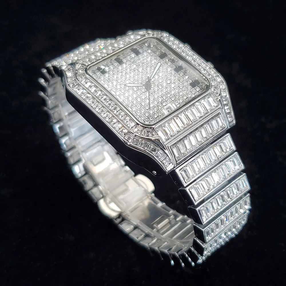 ICED OUT "SHACH" UHR