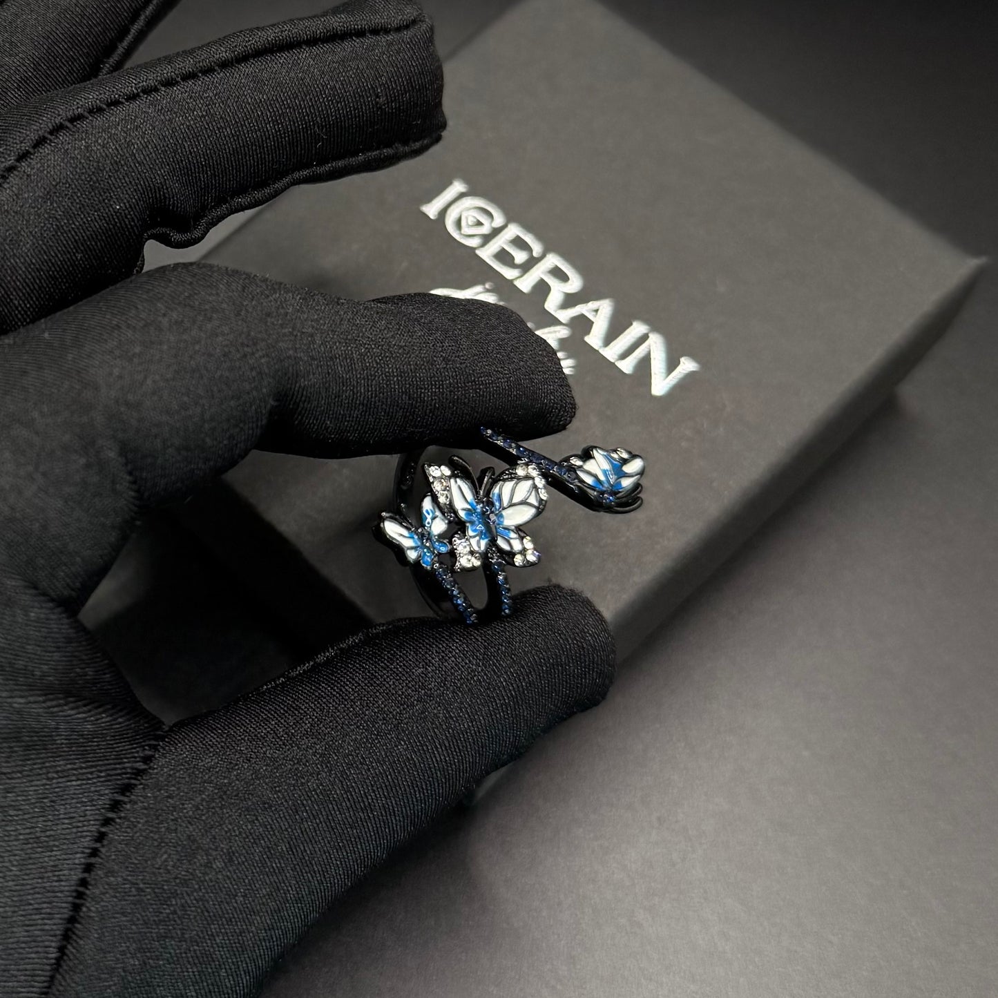 ICED OUT "TRIPLE BUTTERFLY" RING - ICERAIN JEWELRY