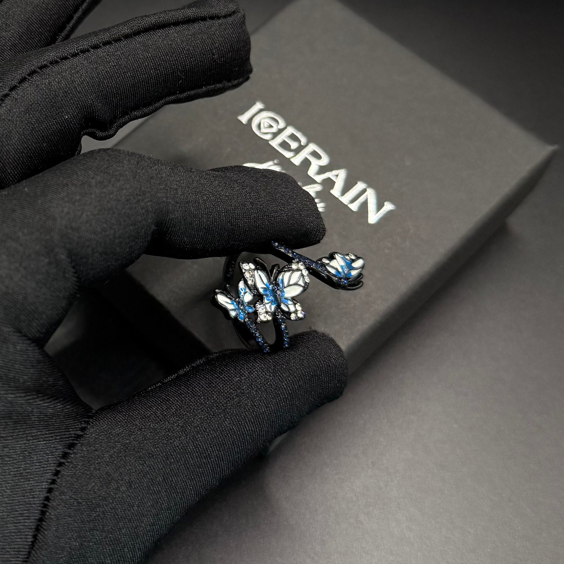 ICED OUT "TRIPLE BUTTERFLY" RING - ICERAIN JEWELRY