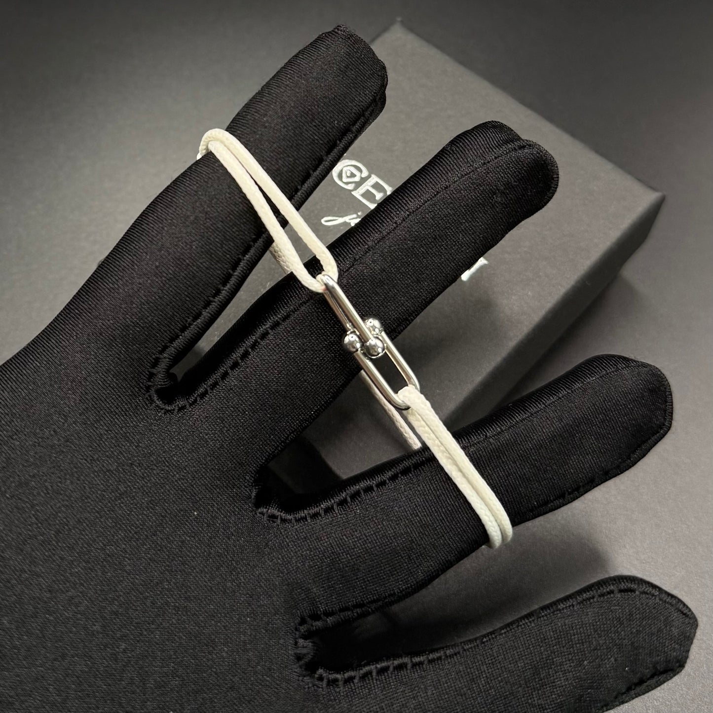 STOFF/EDELSTAHL "CLOSURE" ARMBAND - ICERAIN JEWELRY