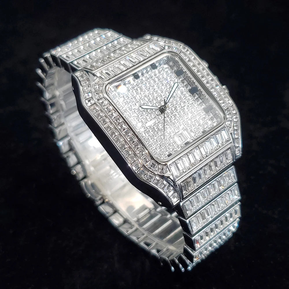 ICED OUT "SHACH" UHR