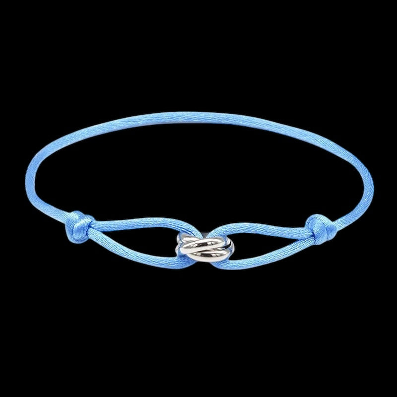 STOFF/EDELSTAHL "TRICOLOR" ARMBAND - ICERAIN JEWELRY