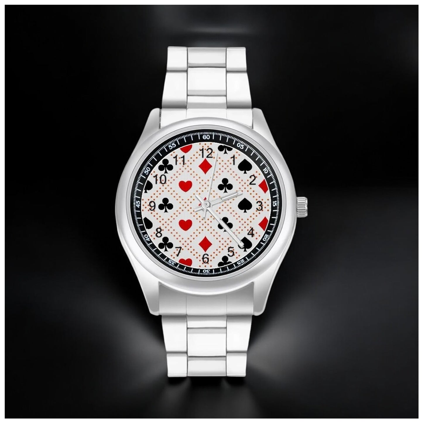 EDELSTAHL "POKER" UHR - ICERAIN JEWELRY