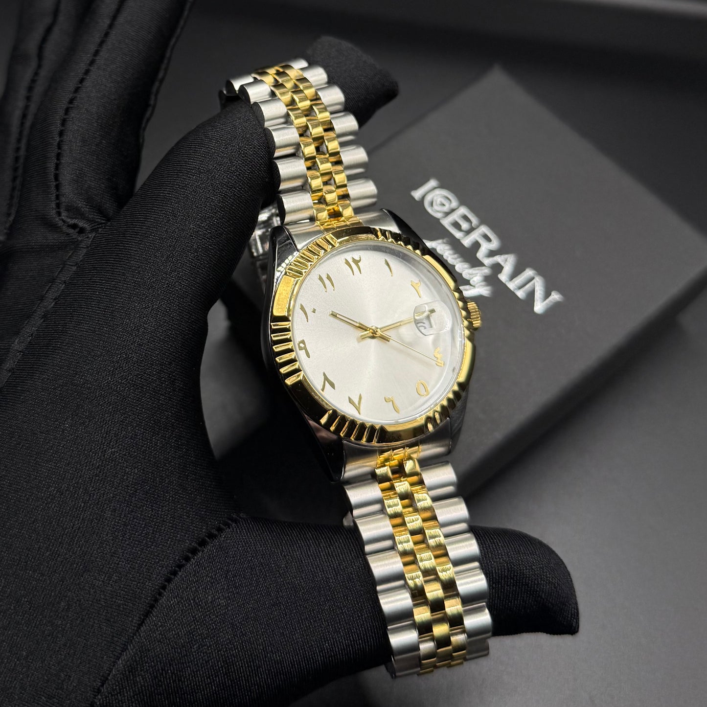 EDELSTAHL AUTOMATIK "ARABIC" UHR - ICERAIN JEWELRY