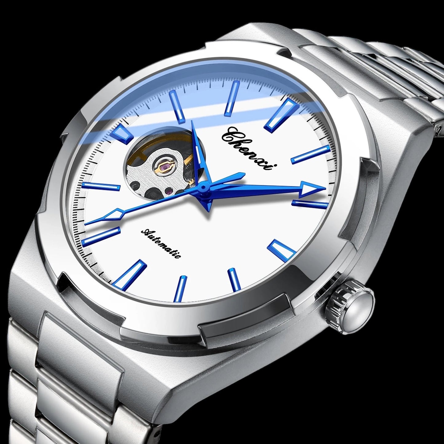 EDELSTAHL AUTOMATIK "HOLLONDOS" UHR - ICERAIN JEWELRY
