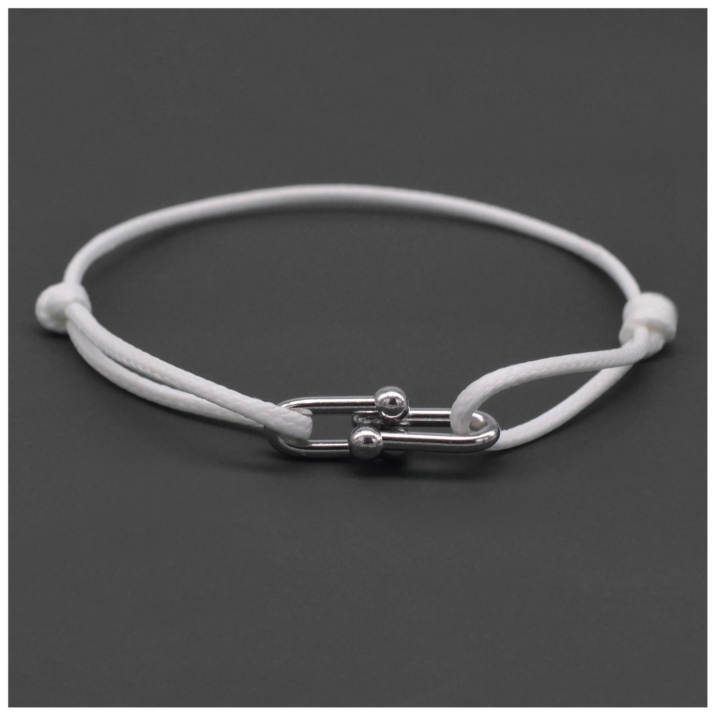 STOFF/EDELSTAHL "CLOSURE" ARMBAND - ICERAIN JEWELRY