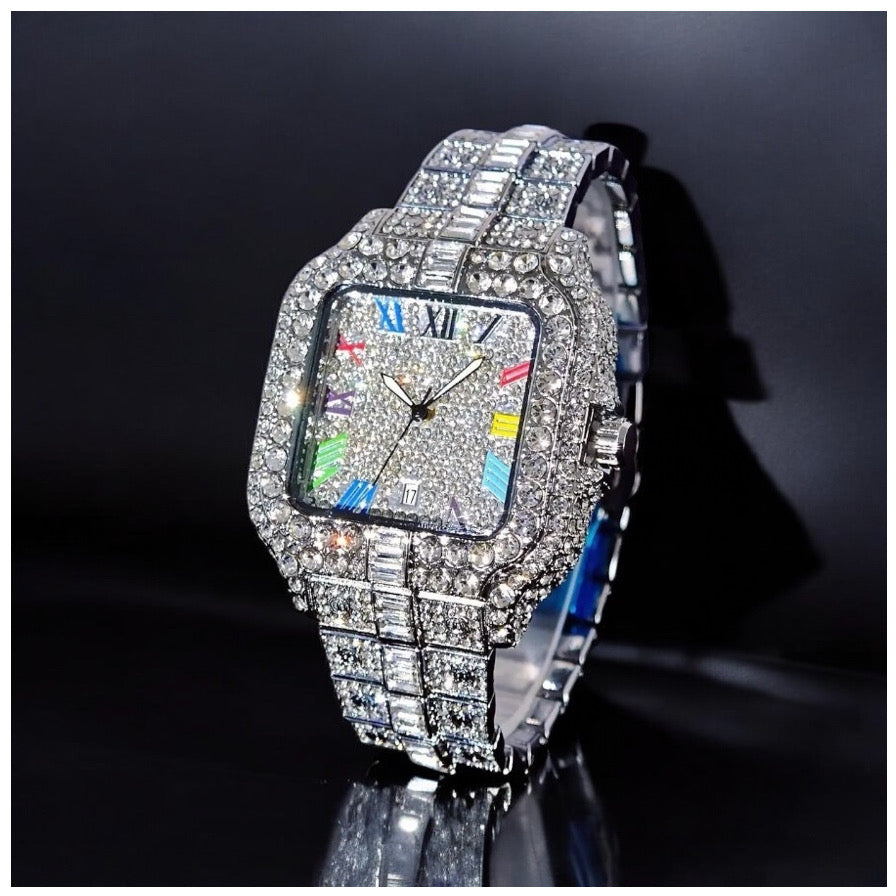 ICED OUT "PIAZZA V4" UHR - ICERAIN JEWELRY
