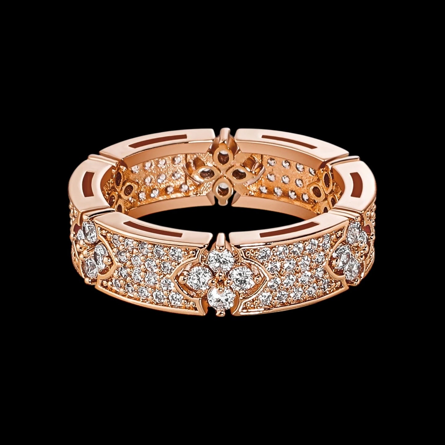 ICED OUT "CLOVER V2" RING - ICERAIN JEWELRY