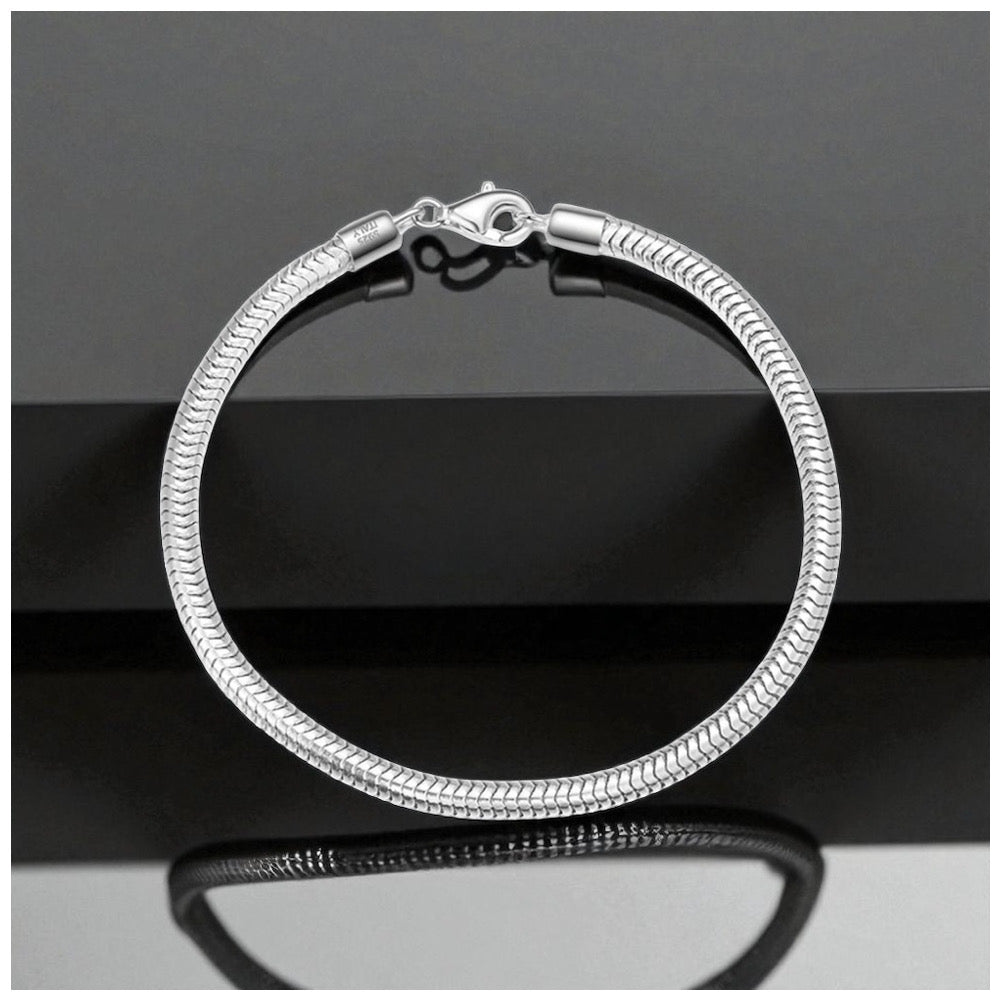 925S SILVER 3MM "SNAKE" ARMBAND - ICERAIN JEWELRY