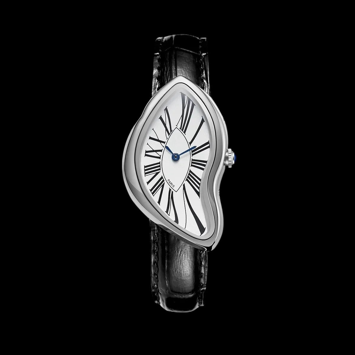SALE | EDELSTAHL AUTOMATIK "SILVER/WHITE TONNEAU PARIS" UHR - ICERAIN JEWELRY