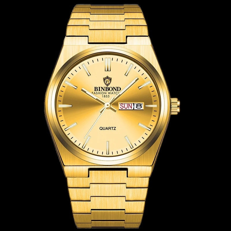 EDELSTAHL "CALENDRO" UHR - ICERAIN JEWELRY