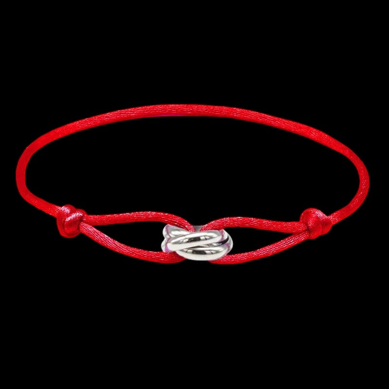 STOFF/EDELSTAHL "TRICOLOR" ARMBAND - ICERAIN JEWELRY