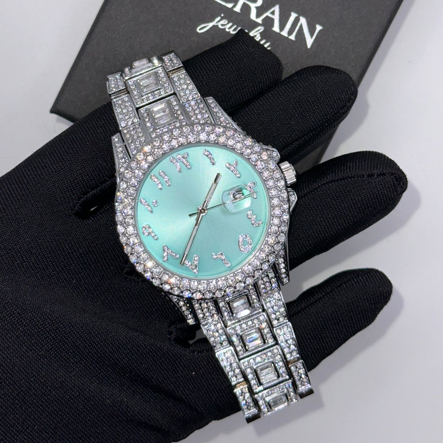 ICED OUT "ARABIC" UHR - ICERAIN JEWELRY