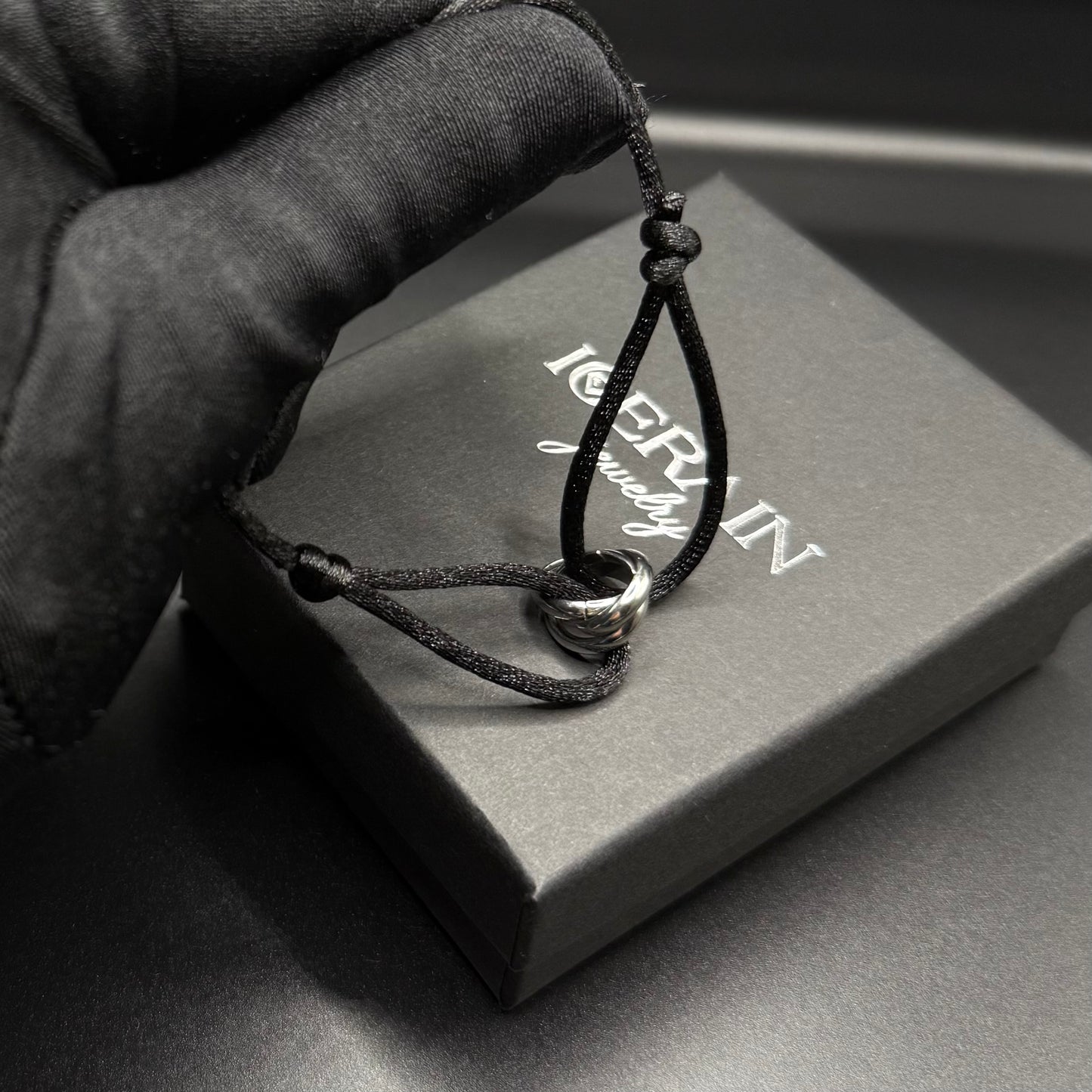 STOFF/EDELSTAHL "TRICOLOR" ARMBAND - ICERAIN JEWELRY