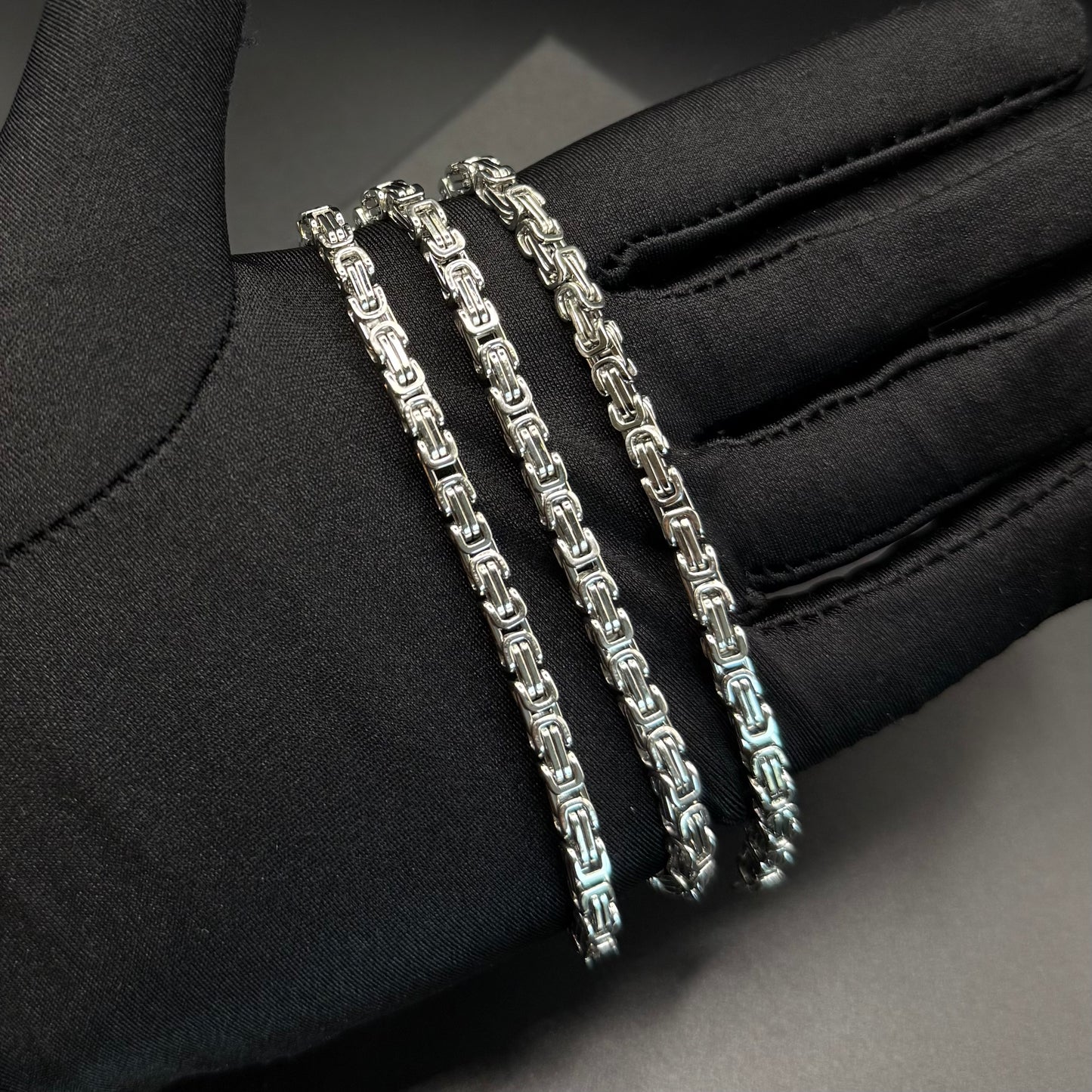 EDELSTAHL 4MM "SILVER KING" KETTE - ICERAIN JEWELRY