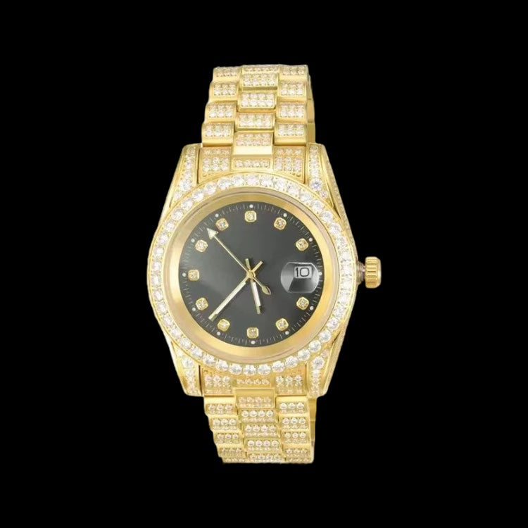 ICED OUT 40MM "COSAFIMA" 12K WEISSGOLD UHR - ICERAIN JEWELRY