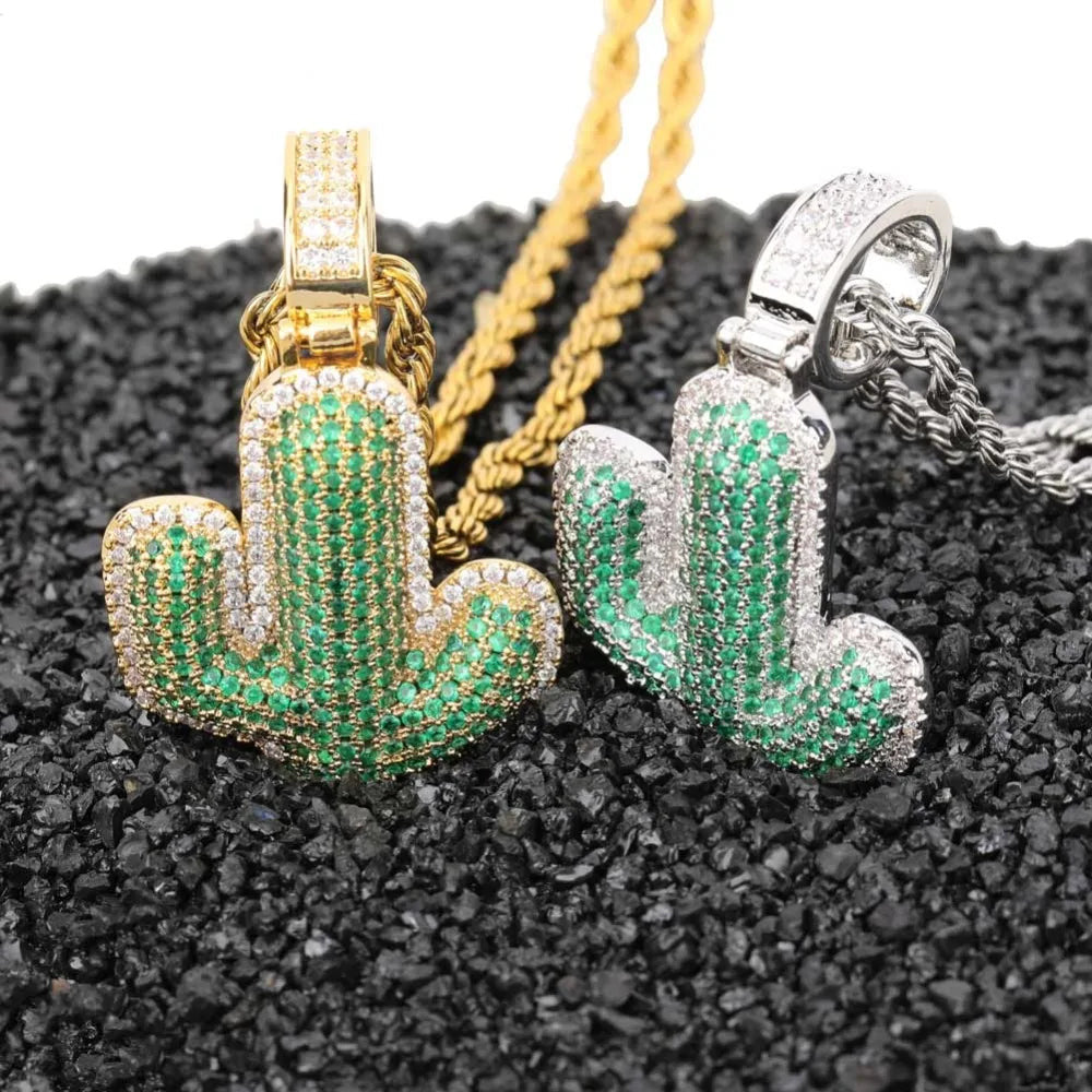 ICED OUT "CACTUS" KETTE - ICERAIN JEWELRY