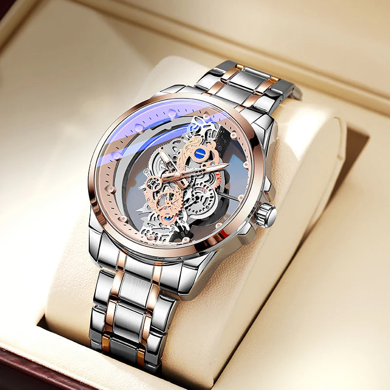 EDELSTAHL "TRASPARO" UHR - ICERAIN JEWELRY
