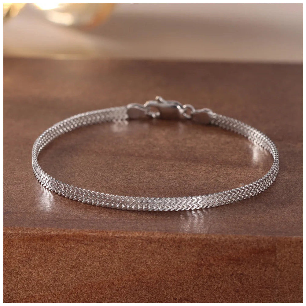 925S SILVER 2,8MM "NET" ARMBAND - ICERAIN JEWELRY