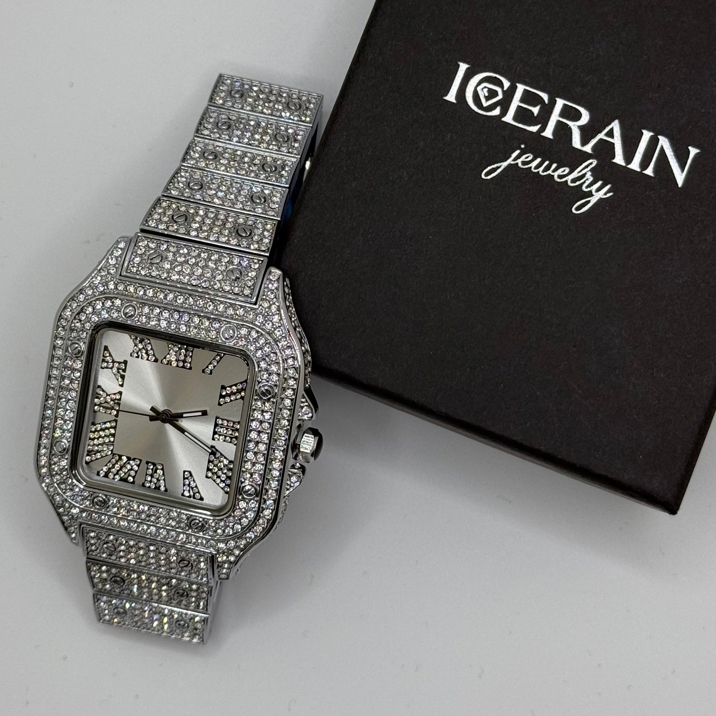 ICED OUT "PIAZZA" UHR - ICERAIN JEWELRY