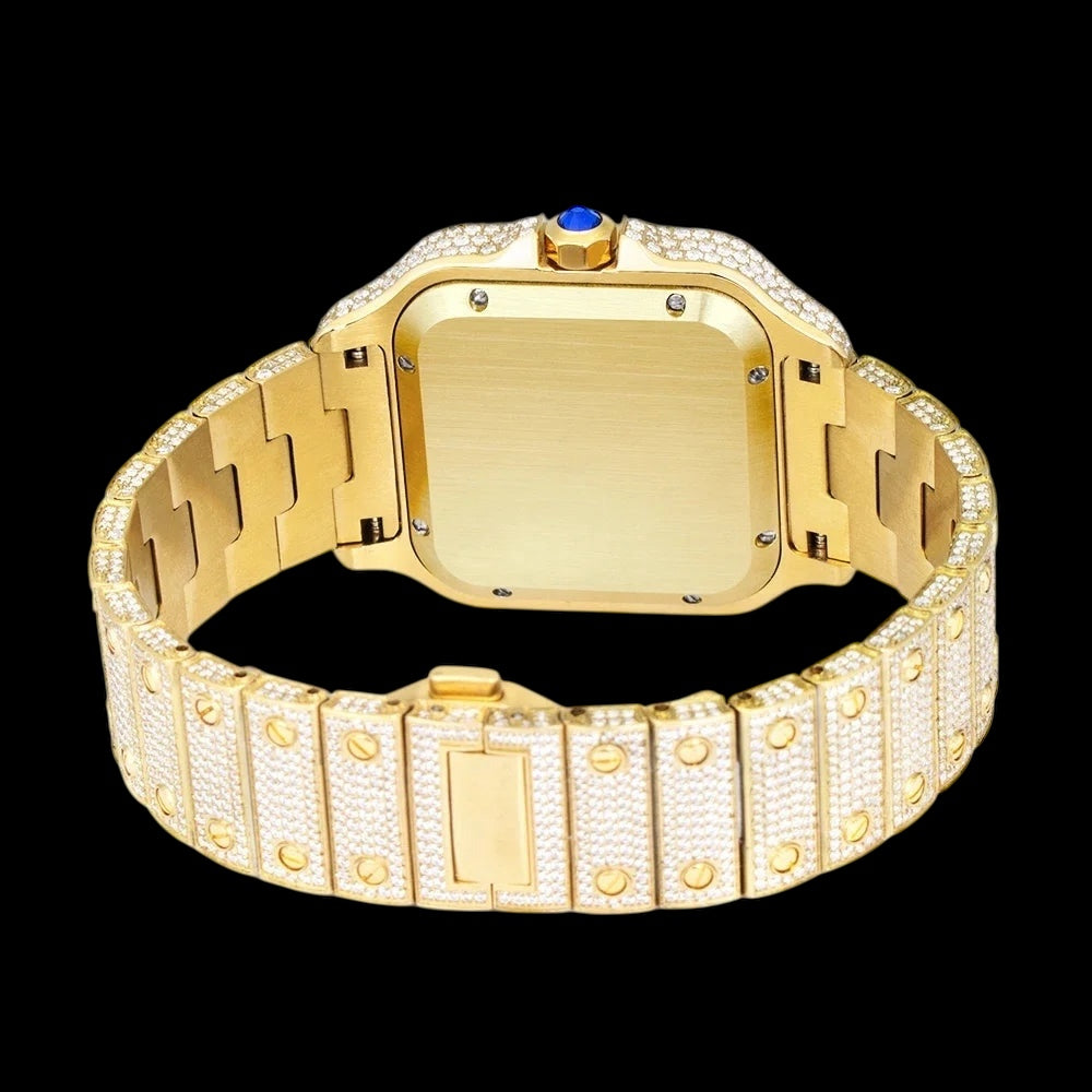 ICED OUT 40MM MOISSANITE "PIAZZA" UHR - ICERAIN JEWELRY