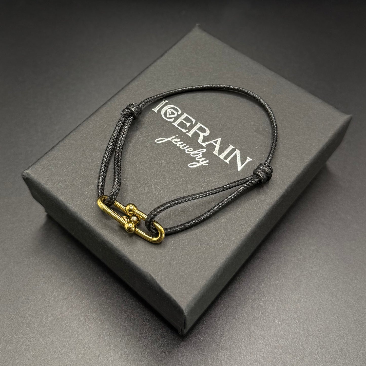 STOFF/EDELSTAHL "CLOSURE" ARMBAND - ICERAIN JEWELRY
