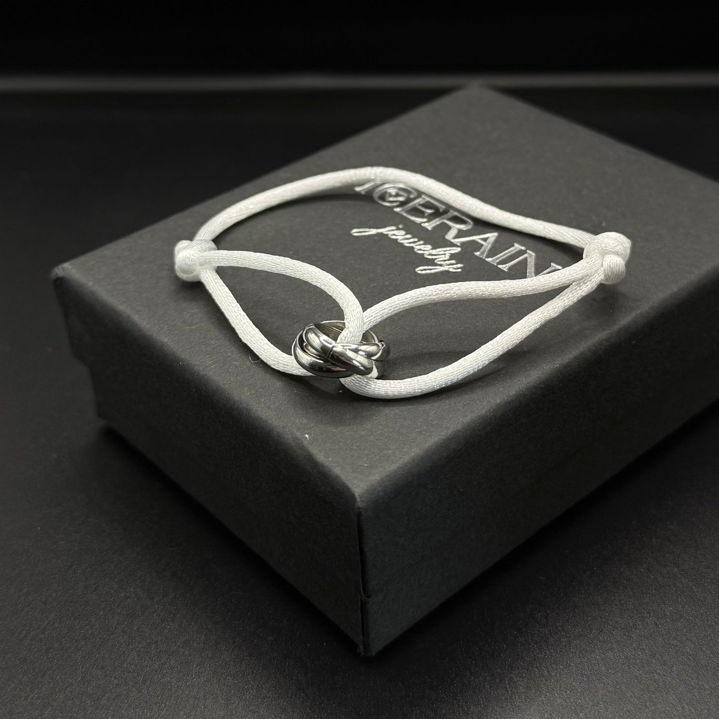 STOFF/EDELSTAHL "TRICOLOR" ARMBAND - ICERAIN JEWELRY
