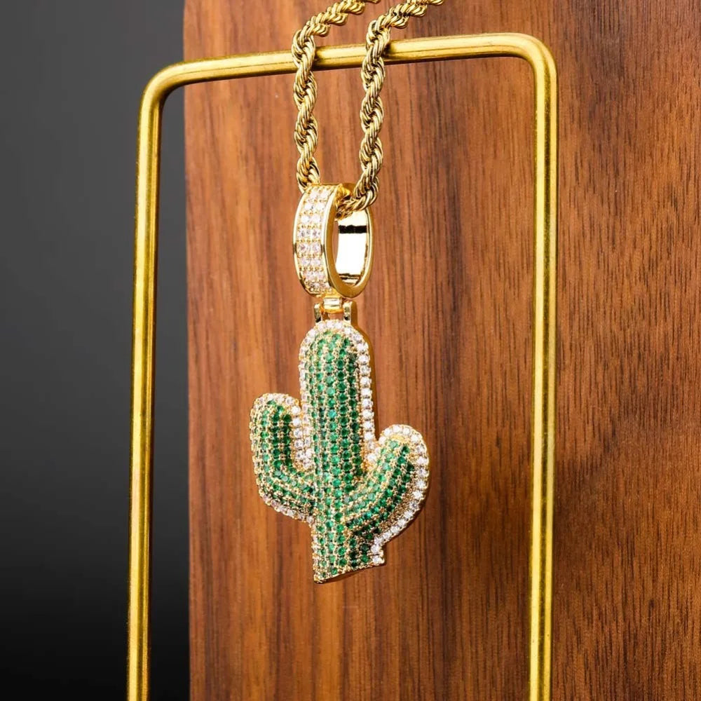 ICED OUT "CACTUS" KETTE - ICERAIN JEWELRY