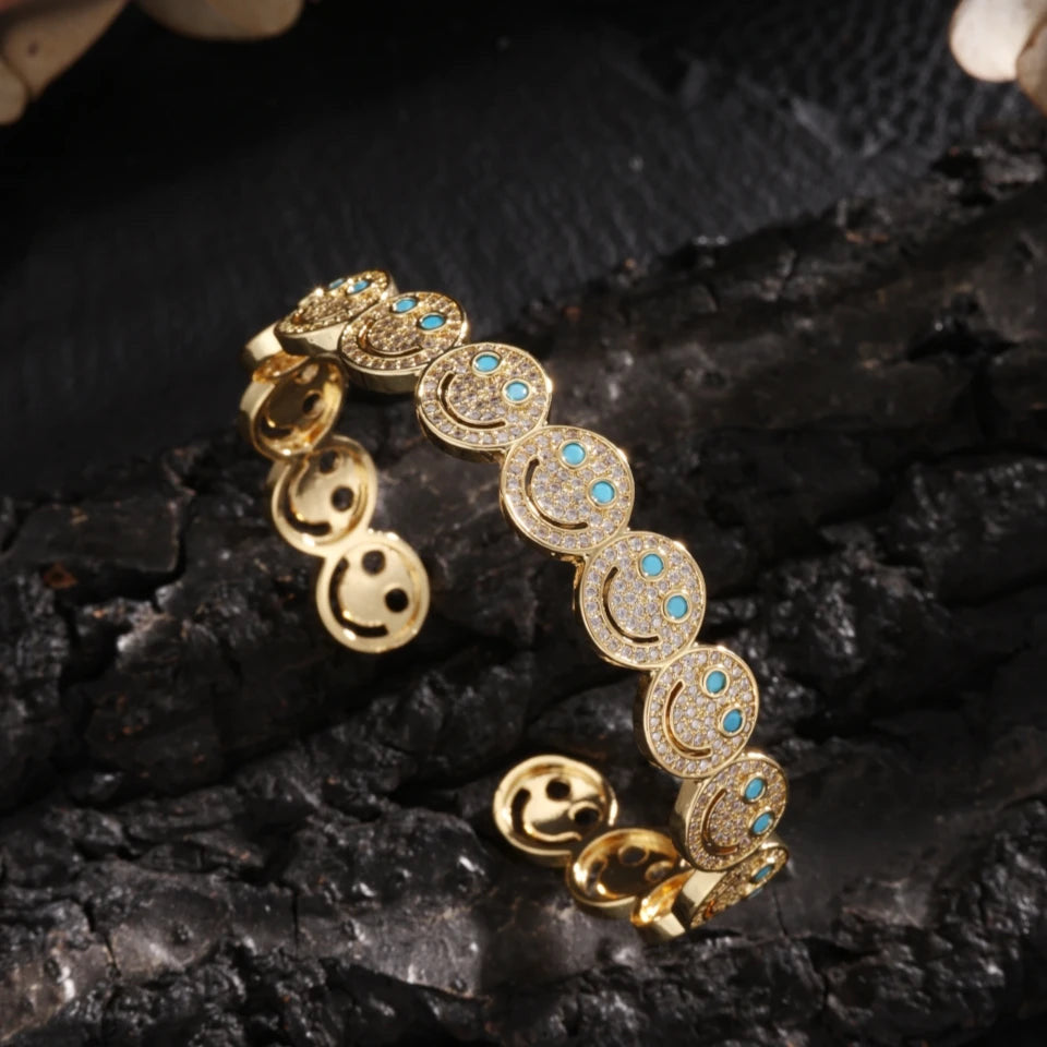ICED OUT "SMILE" ARMREIF - ICERAIN JEWELRY