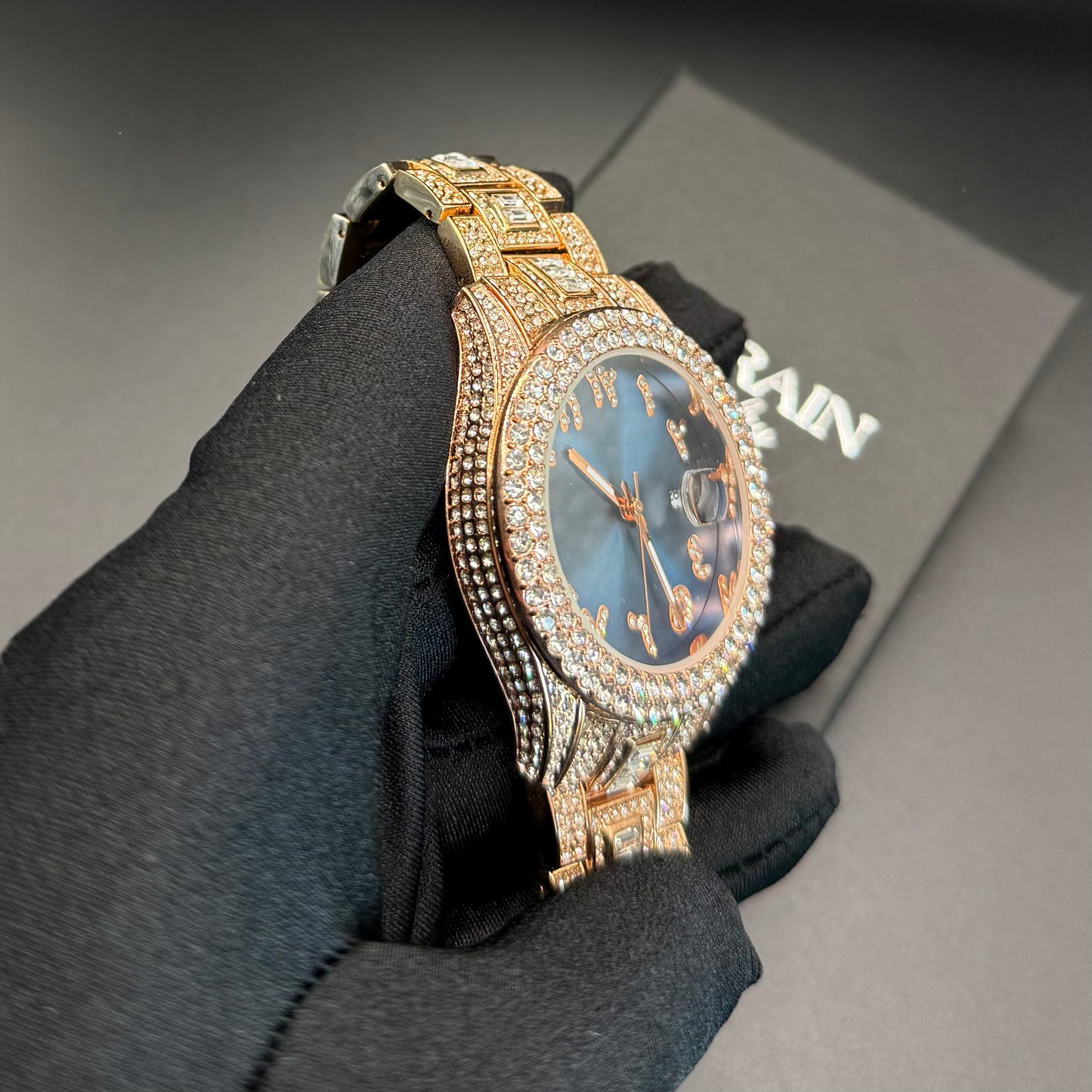 ICED OUT "ARABIC" UHR - ICERAIN JEWELRY