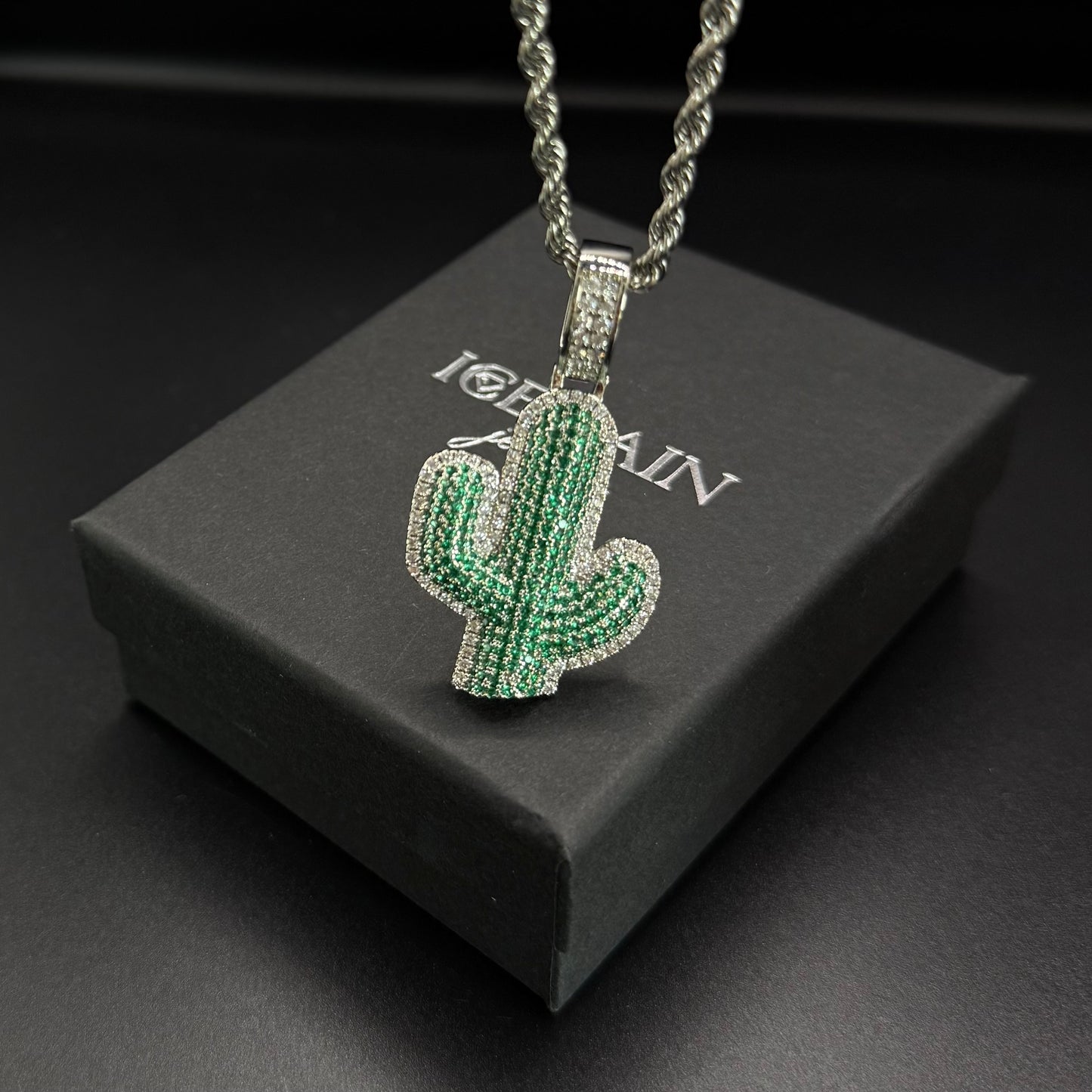 ICED OUT "CACTUS" KETTE - ICERAIN JEWELRY