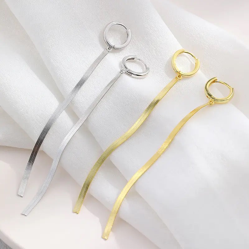 EDELSTAHL "LINE" OHRRINGE - ICERAIN JEWELRY