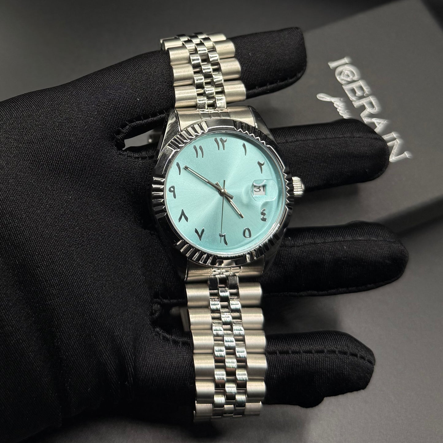 EDELSTAHL AUTOMATIK "ARABIC" UHR - ICERAIN JEWELRY