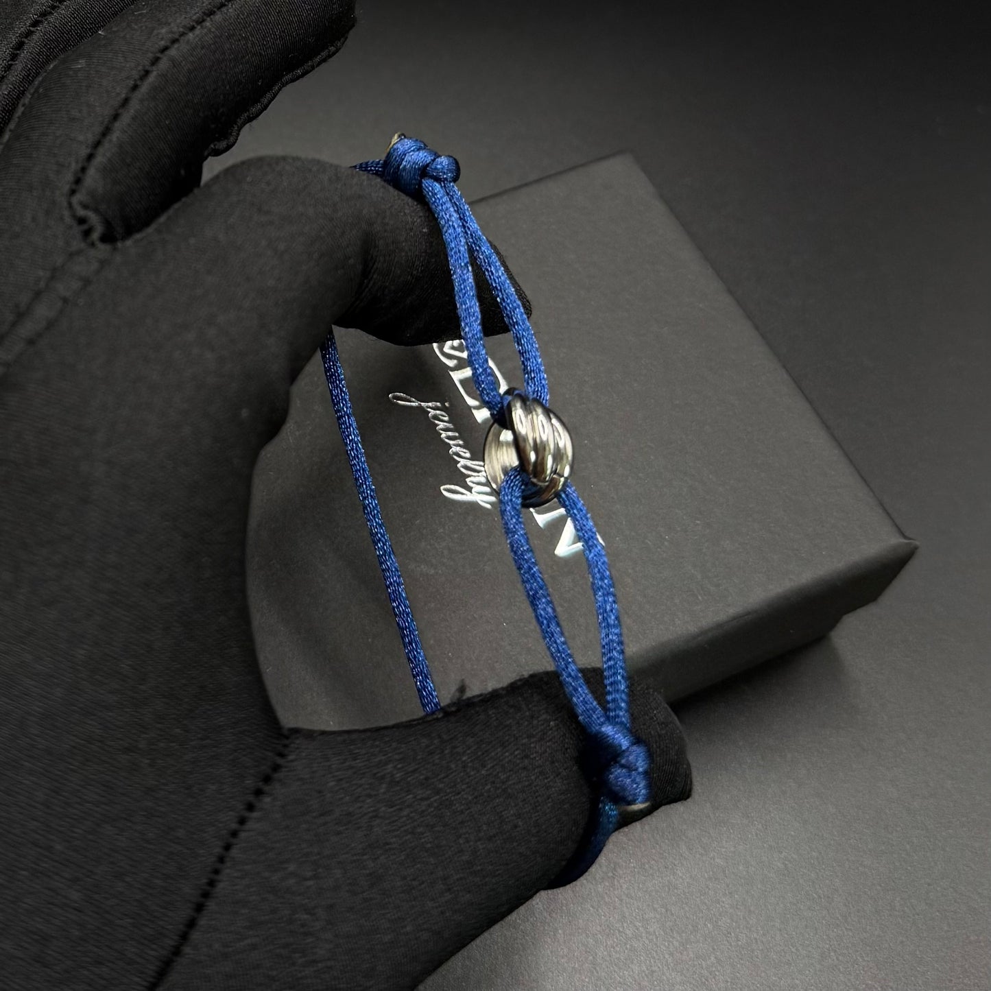 STOFF/EDELSTAHL "TRICOLOR" ARMBAND - ICERAIN JEWELRY