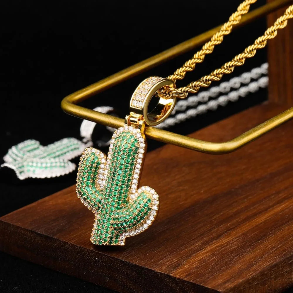 ICED OUT "CACTUS" KETTE - ICERAIN JEWELRY