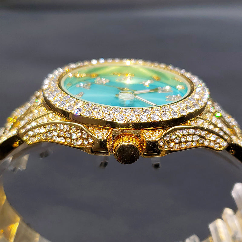 ICED OUT "ARABIC" UHR - ICERAIN JEWELRY