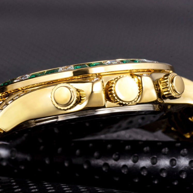 SALE | ICED OUT "GOLD SOLLINI" UHR - ICERAIN JEWELRY